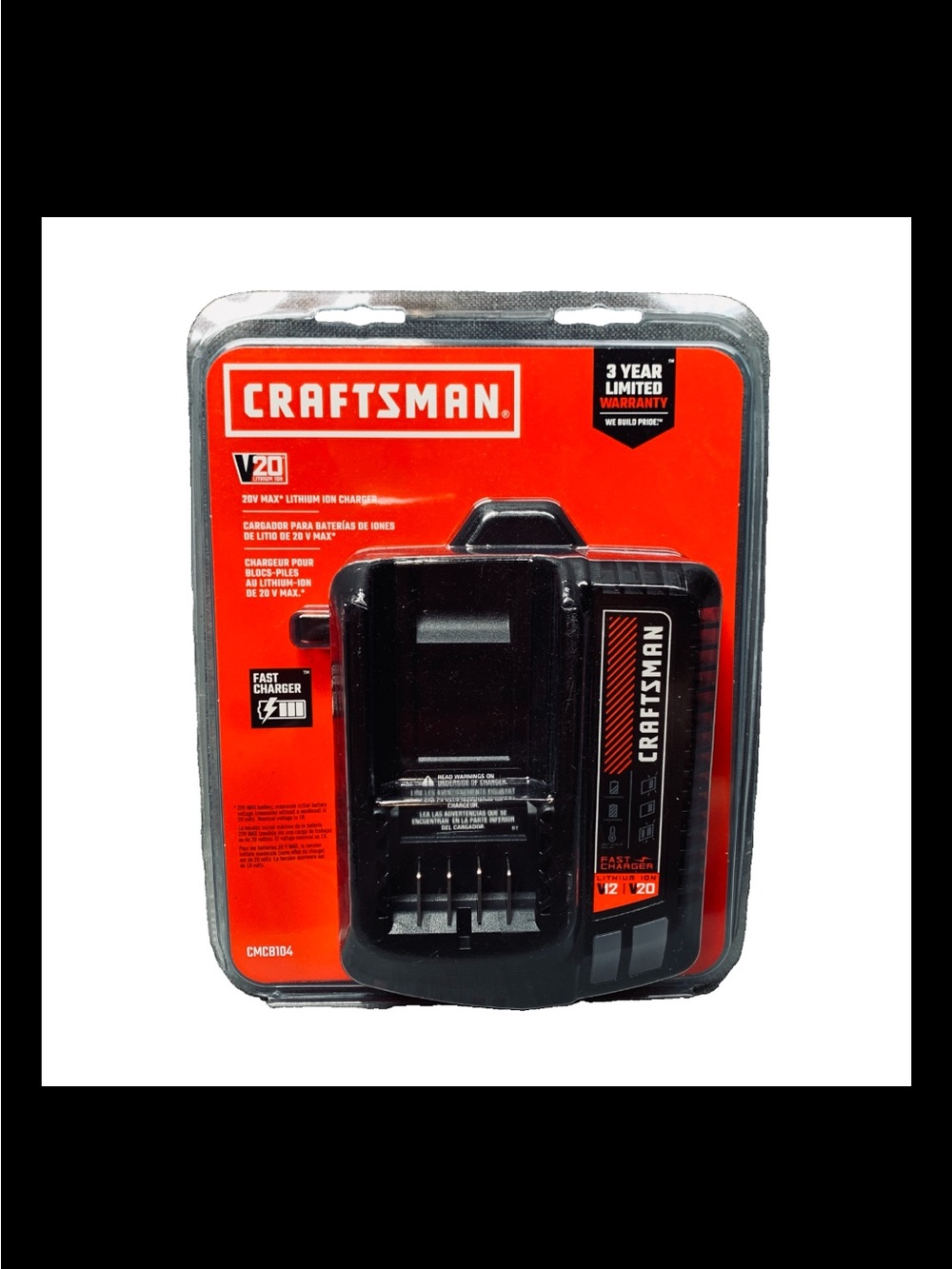 Craftsman 20V max lithium ion Charger CMC8104